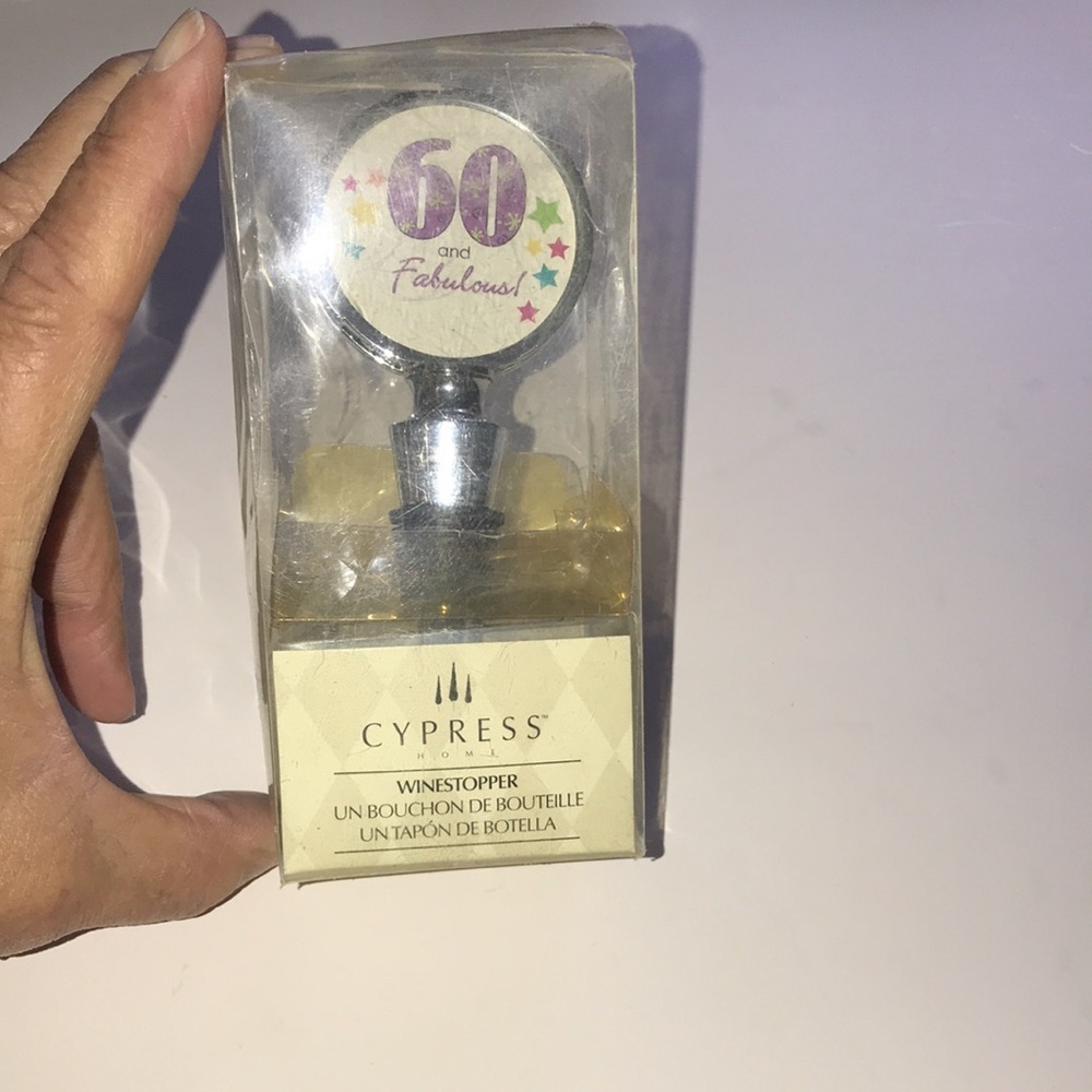 NIP Spinner 60th Birthday Winestopper